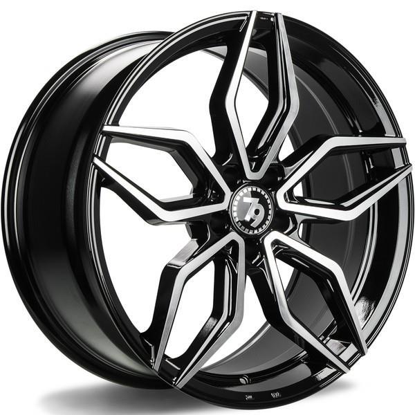 SCF D Black Front Polished 8.0x18 5112 ET35 CB66.6 Alumiinivanteet 46501 1
