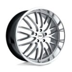 TSW SNETTERTON HYPER SILVER W/ MIRROR CUT LIP 8x19 5/112 ET45 CB72.1
