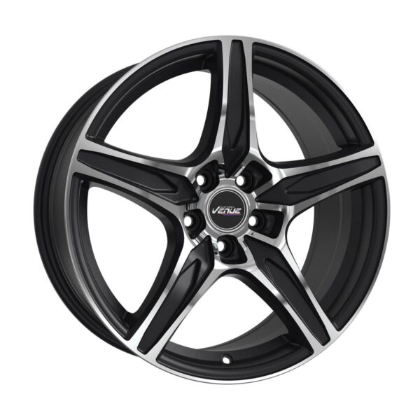 Venue VL5 Black Polish 8.0x18 5120 ET30 CB72.6 Alumiinivanteet 48470 1