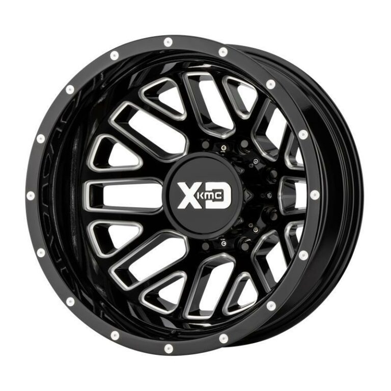 XD843 Gloss Black Milled Rear 6.5x17 8210 ET 155 CB154.3 Alumiinivanteet 16186 1