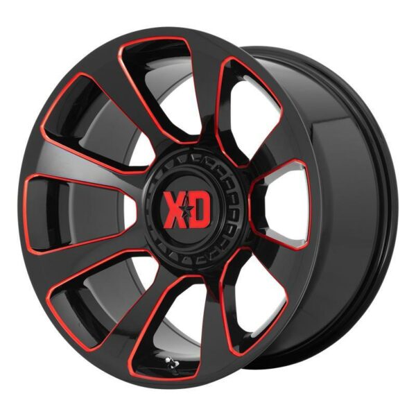 XD854 Gloss Black Milled With Red Tint 10.0x20 51397150 ET 18 CB110.1 Alumiinivanteet 27229 1