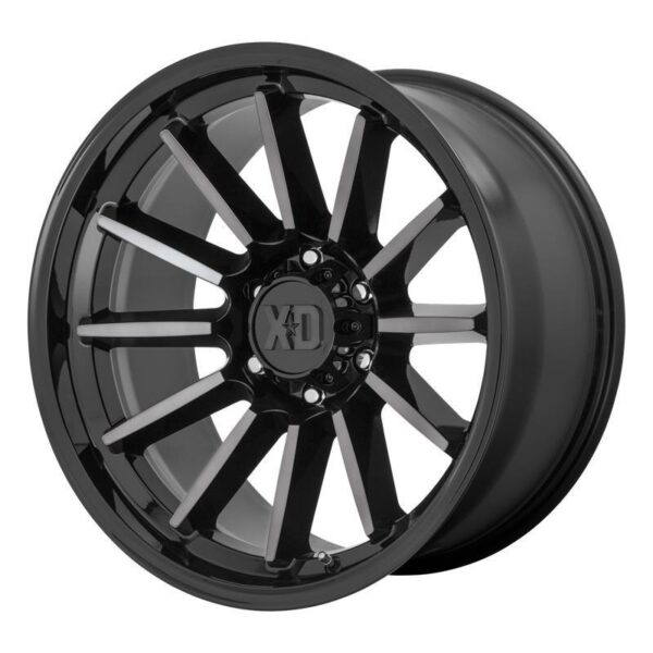 XD855 LUXE GLOSS BLACK MACHINED W GRAY TINT 9.0x20 6120 ET18 CB66.9 Alumiinivanteet 52249 1