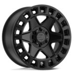 YORK MATTE BLACK 8.0x17 6/130 ET52 CB84.1