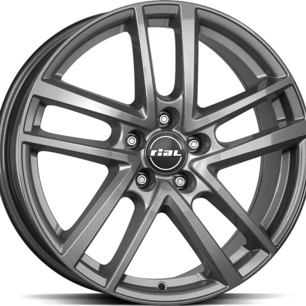 RIAL Astorga Graphite 7.0x17 5112 ET45 CB57.1 Alumiinivanteet 48025 1