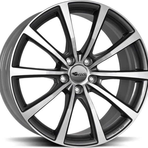 BROCK B32 Titan Metallic 8.5x19 51143 ET38 CB64.2 Alumiinivanteet 56382 1