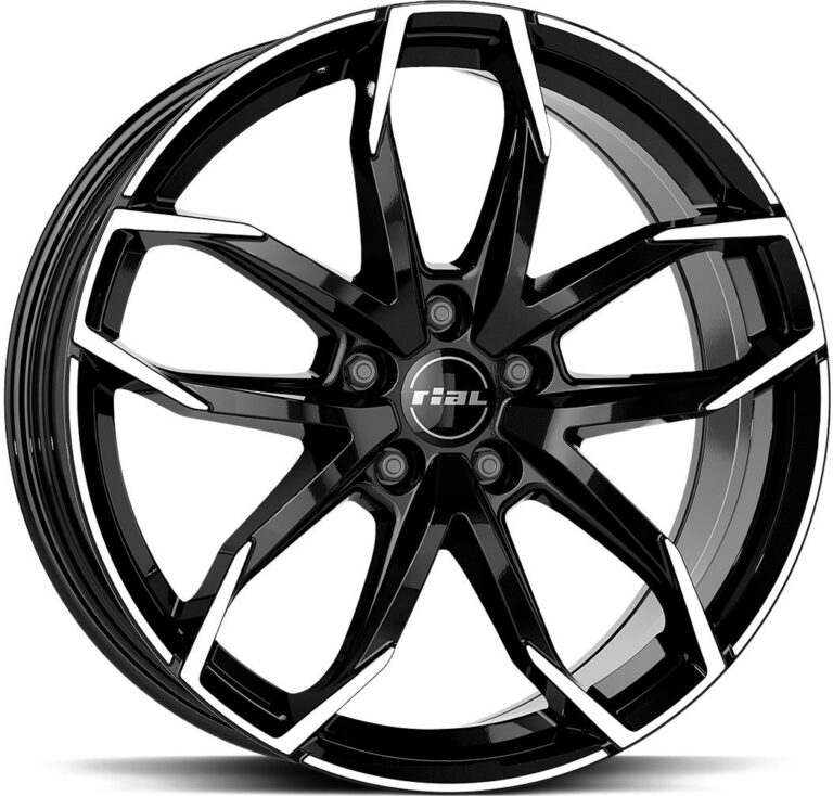 RIAL Lucca Diamond Black Pol 8.0x19 5115 ET45 CB70.2 Alumiinivanteet 1910 1