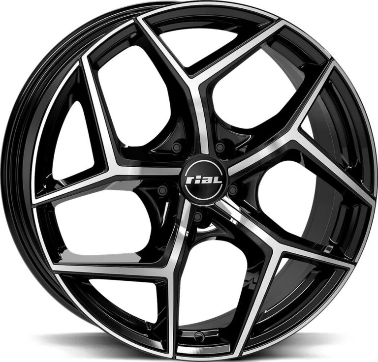 RIAL Salento Diamond Black Pol 8.0x18 51143 ET50 CB67.1 Alumiinivanteet 47437 1