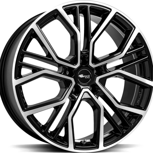 BROCK B41 Black Full Polish 8.5x19 5112 ET36 CB66.6 Alumiinivanteet 57207 1