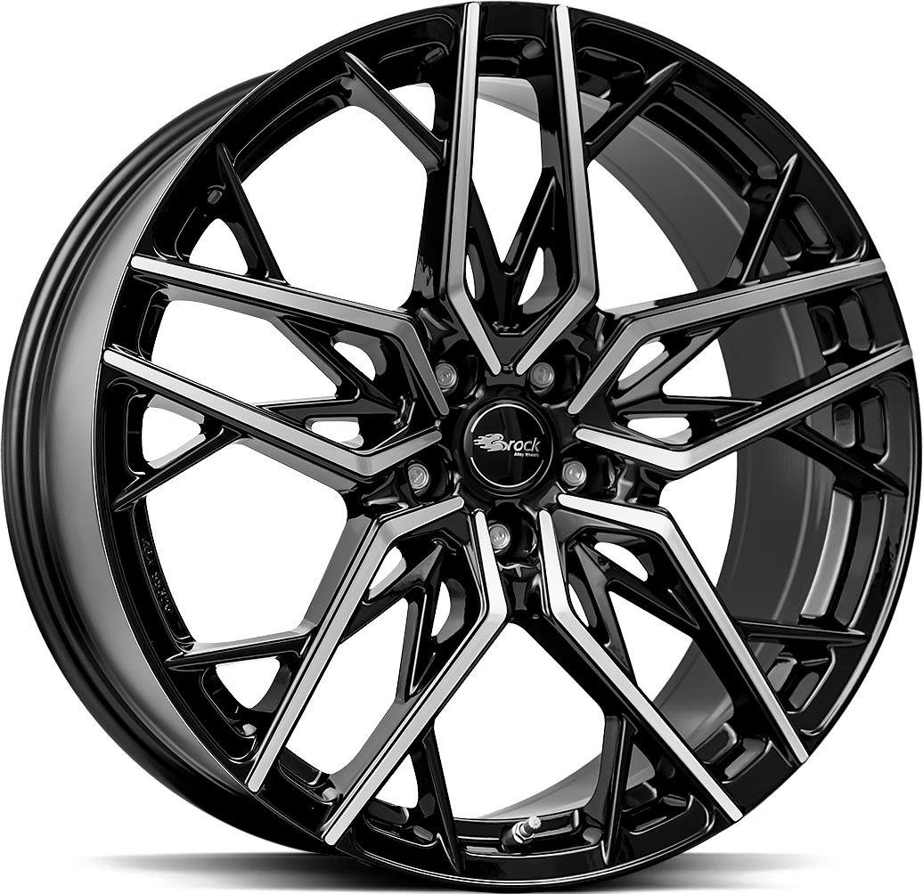 BROCK B44 Black Full Polish 8.5x20 51143 ET35 CB64.2 Alumiinivanteet 57731 1 BROCK B44 Black Full Polish 8.5x20 51143 ET35 CB64.2 Alumiinivanteet 57731 1