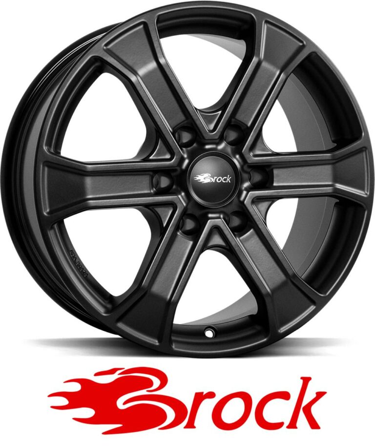 BROCK RC31 Black Matt 8.0x18 61397 ET25 CB106.1 Alumiinivanteet 58055 1