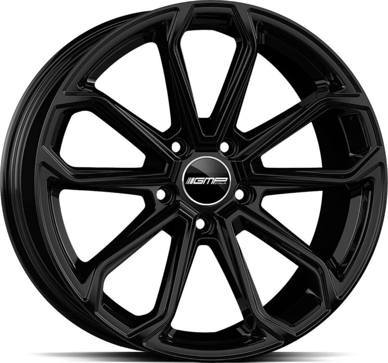 GMP Furiosa Glossy Black 9.5x21 5112 ET26 CB66.5 Alumiinivanteet 57831 1