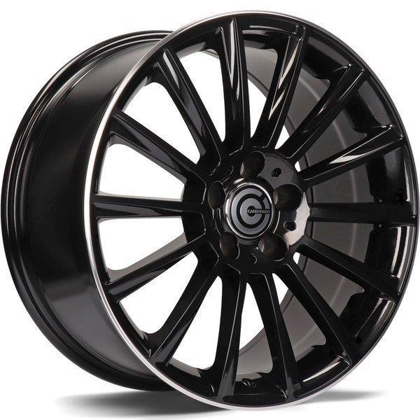 Performance Black Glossy Lip Polished 8.5x19 5112 ET35 CB66.6 Alumiinivanteet 57359 1