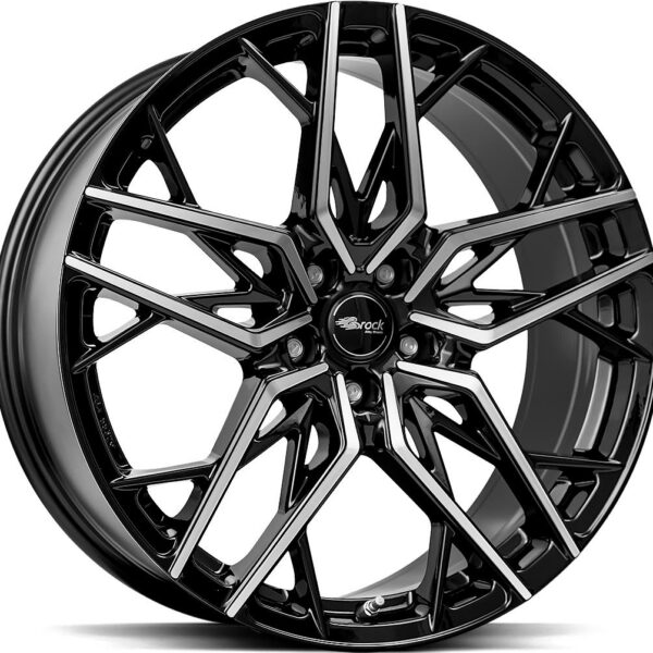 BROCK B44 Black Full Polish 8.5x20 5112 ET30 CB66.6 Alumiinivanteet 58478 1