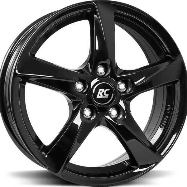 BROCK RC30 Shiny Black 7.0x17 5108 ET48 CB63.4 Alumiinivanteet 13318 1