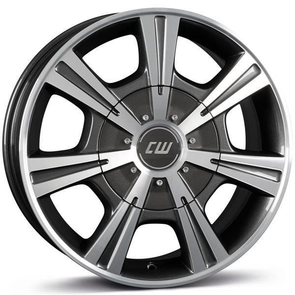 CH Mistral anthracite glossy polished 7.5x17 5118 ET45 CB71.1 Alumiinivanteet 58570 1