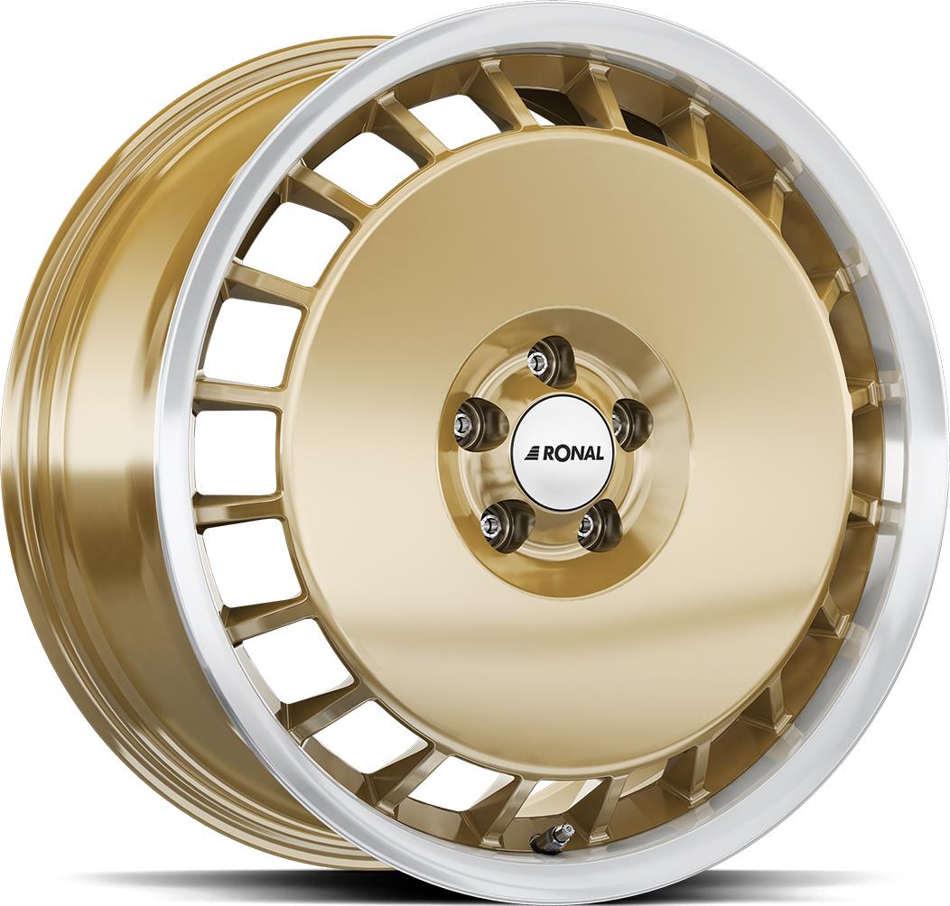 RONAL R50 AERO Racing Gold Rim Lip Cut 7.5x16 4100 ET38 CB68.0 Alumiinivanteet 58584 1 RONAL R50 AERO Racing Gold Rim Lip Cut 7.5x16 4100 ET38 CB68.0 Alumiinivanteet 58584 1