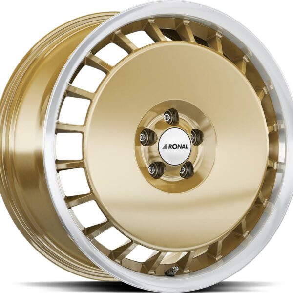 RONAL R50 AERO Racing Gold Rim Lip Cut 8.0x18 5112 ET45 CB76.0 Alumiinivanteet 58599 1