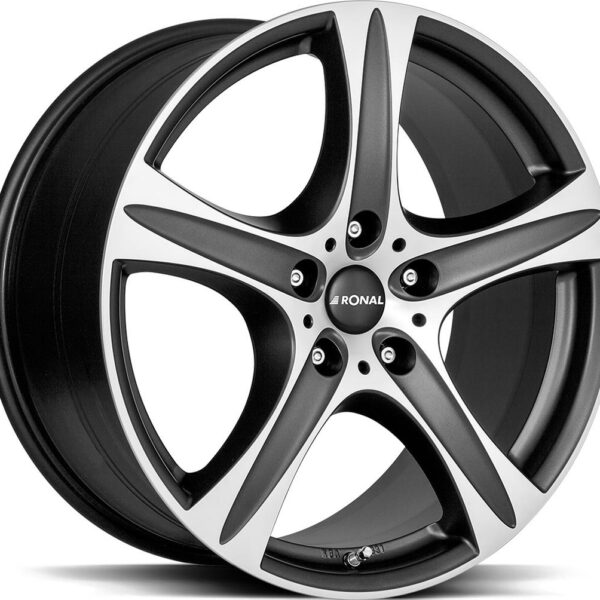 RONAL R55 SUV Matt Black Front Cut 9.0x19 5112 ET30 CB76.0 Alumiinivanteet 58918 1