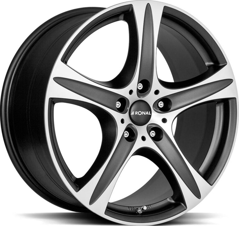 RONAL R55 SUV Matt Black Front Cut 9.0x19 5112 ET30 CB76.0 Alumiinivanteet 58918 1