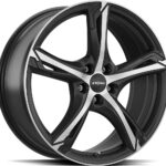 RONAL R62 Jet Black Matt Front Cut 7.5x18 5/108 ET40 CB76.0