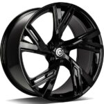Rich Black Glossy 9.5x21 5/112 ET25 CB66.5