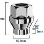 Avomutteri 12x1,25x29 60° Av19 6mm holkki