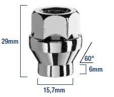 Avomutteri 12x125x29 60° Av19 6mm holkki Tarvikkeet 83490 1 1