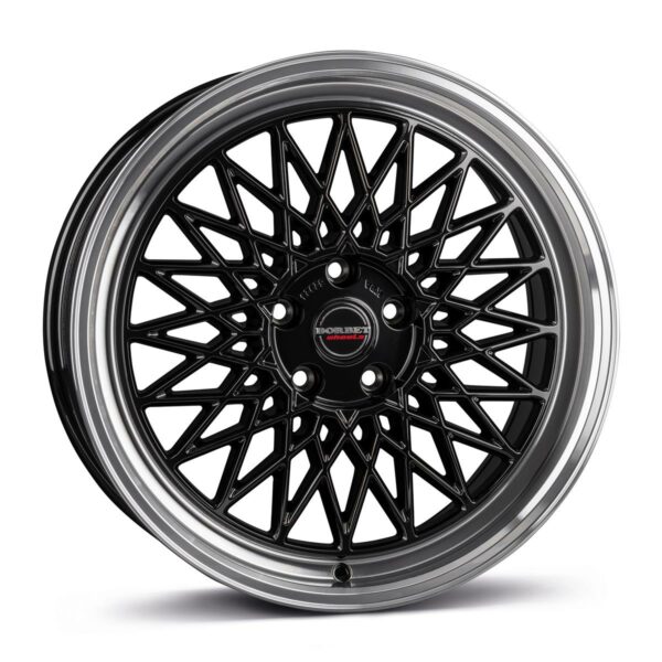 BORBET B black rim polished 8.0x17 51143 ET45 CB72.6 Alumiinivanteet 86763 1