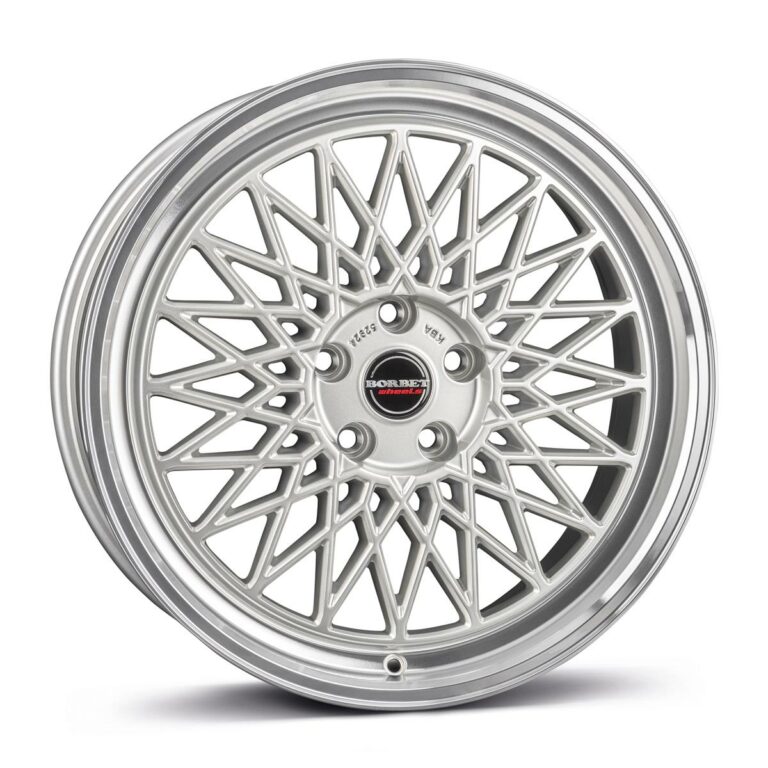 BORBET B silver rim polished 7.0x17 4108 ET20 CB65.1 Alumiinivanteet 86758 1