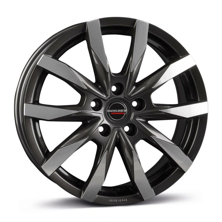 BORBET CW5 Mistral Anthracite Gloss Pol 6.0x16 5130 ET68 CB78.1 Alumiinivanteet 87154 1