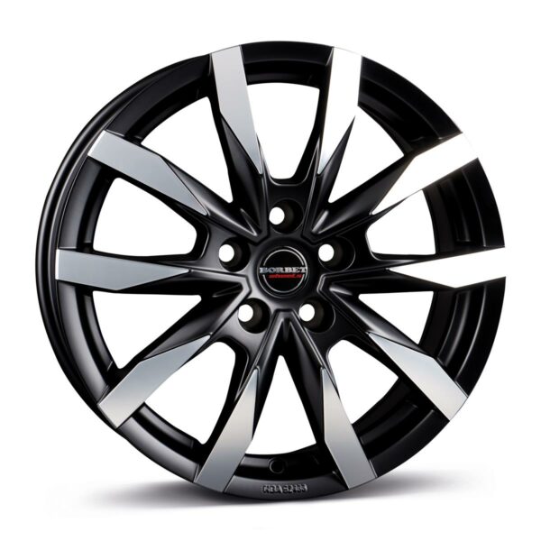 BORBET CW5 black polished matt 7.5x18 5120 ET43 CB65.1 Alumiinivanteet 87162 1