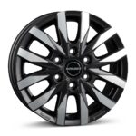 BORBET CW6 black polished matt 6.5x16 6/130 ET62 CB84.1