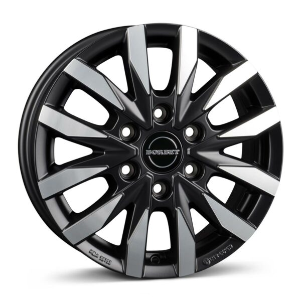 BORBET CW6 black polished matt 6.5x16 6130 ET62 CB84.1 Alumiinivanteet 87177 1