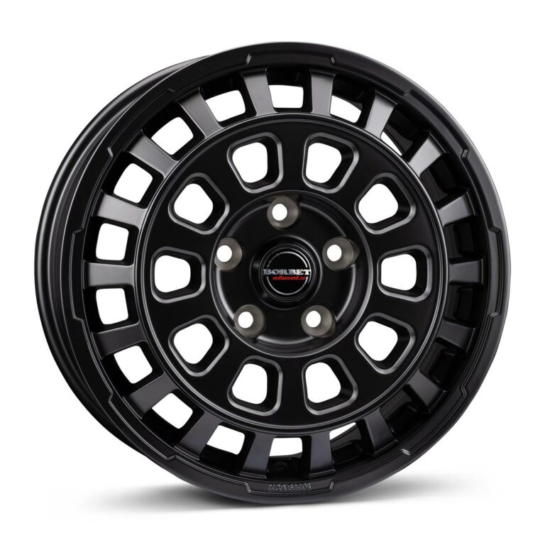 BORBET CW7 black matt 7.5x18 5120 ET43 CB65.1 Alumiinivanteet 87186 1