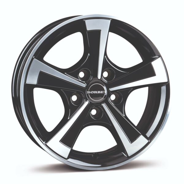 BORBET CWT black polished glossy 6.0x15 5112 ET30 CB66.6 Alumiinivanteet 87323 1