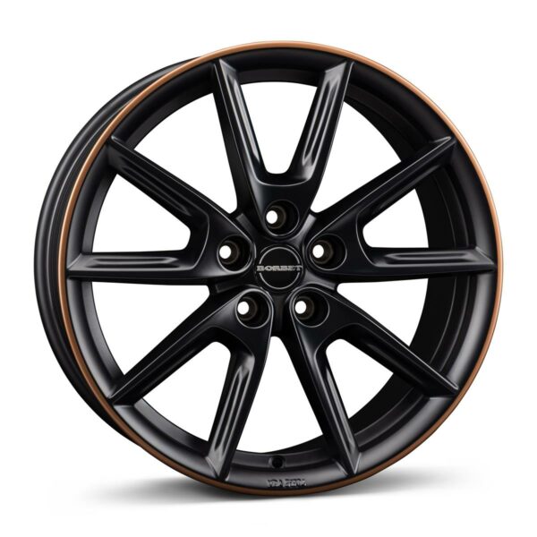 BORBET LX18 black matt rim copper 8.0x18 5112 ET40 CB66.6 Alumiinivanteet 87401 1