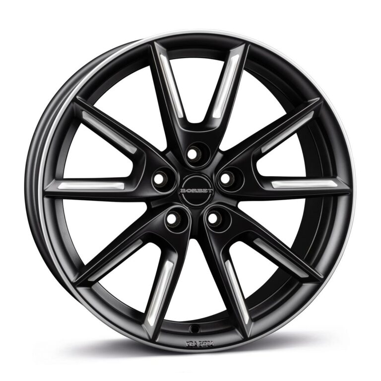 BORBET LX18 black matt silver spoke rim 8.0x18 51143 ET48 CB72.6 Alumiinivanteet 87429 1