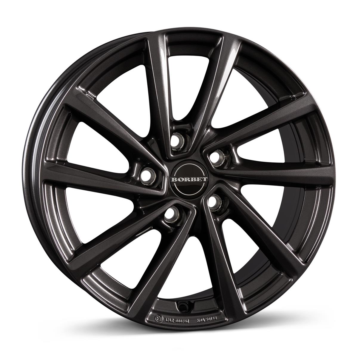 BORBET V mistral anthracite glossy 7.0x18 5112 ET52 CB57.1 Alumiinivanteet 87514 1 BORBET V mistral anthracite glossy 7.0x18 5112 ET52 CB57.1 Alumiinivanteet 87514 1