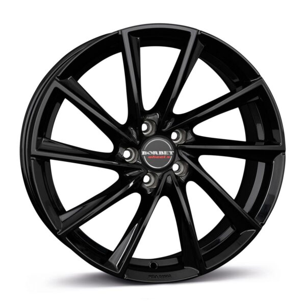 BORBET VTX Black Glossy 9.5x19 5112 ET45 CB66.6 Alumiinivanteet 87553 1