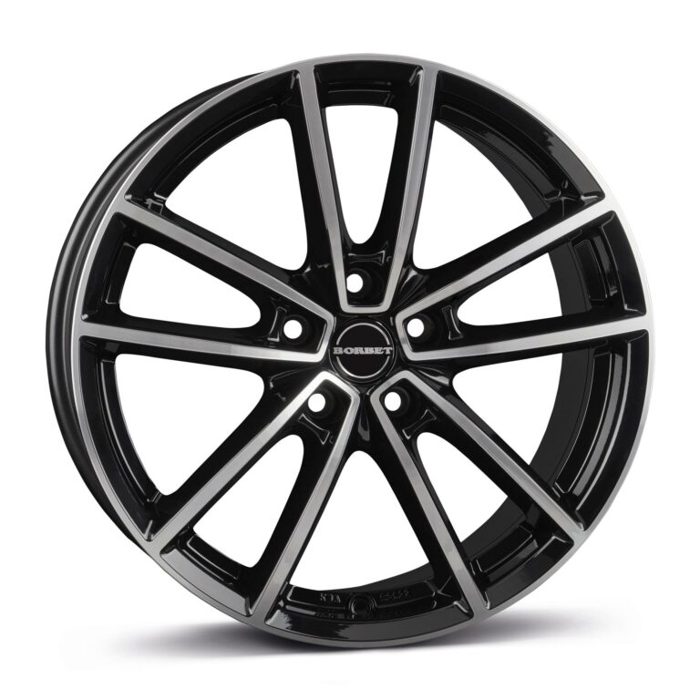 BORBET W BLACK POLISHED GLOSSY 7x17 5112 ET43 CB57.1 Alumiinivanteet 86619 1