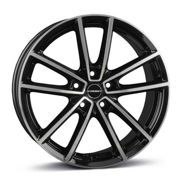 BORBET W BLACK POLISHED GLOSSY 8x18 5114.3 ET50 CB72.6 Alumiinivanteet 86654 1