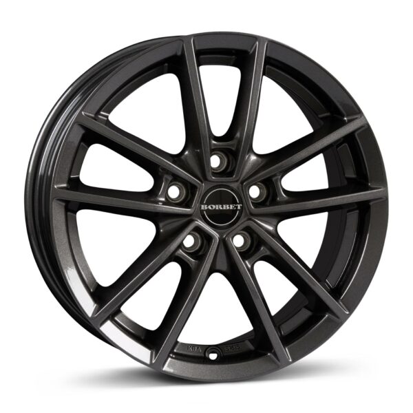 BORBET W MISTRAL ANTHRACITE GLOSSY 6.5x16 5112 ET44 CB66.6 Alumiinivanteet 86612 1