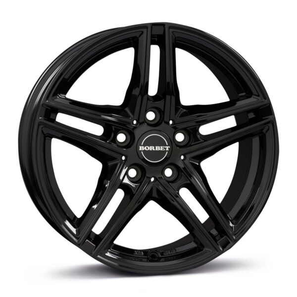 BORBET XR Black Glossy 7.5x16 5112 ET45 CB66.6 Alumiinivanteet 87600 1
