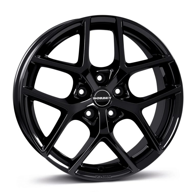 BORBET Y Black Glossy 7.0x16 5112 ET49 CB66.6 Alumiinivanteet 87661 1