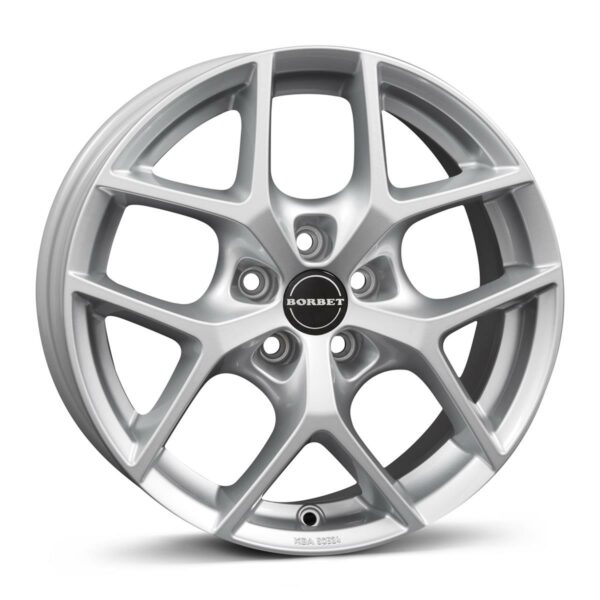BORBET Y Chrystal Silver 7.0x16 5112 ET49 CB66.6 Alumiinivanteet 87662 1