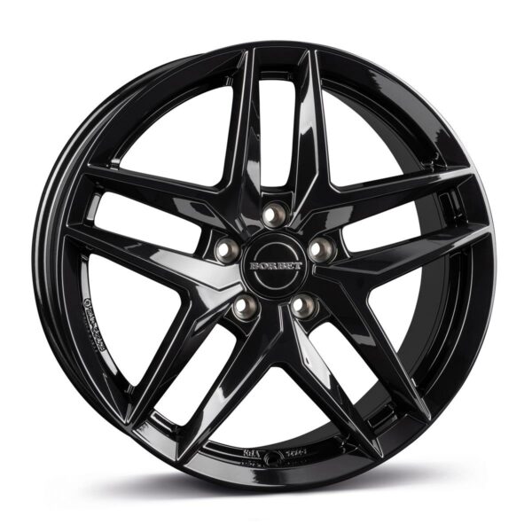 BORBET Z Black Glossy 8.0x19 5112 ET39 CB66.6 Alumiinivanteet 87802 1