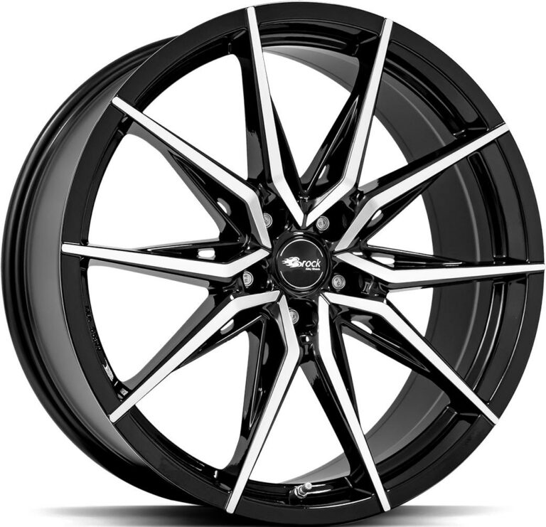 BROCK B42 Black Full Polish 8.0x18 5112 ET45 CB66.6 Alumiinivanteet 86099 1 1