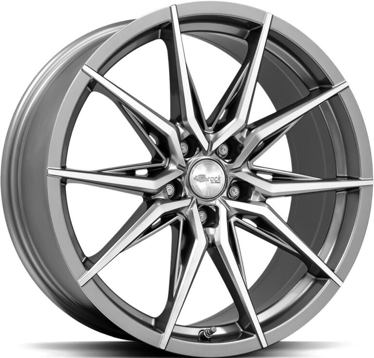 BROCK B42 Ferric Grey Polish 8.0x18 51143 ET40 CB72.6 Alumiinivanteet 85858 1 1