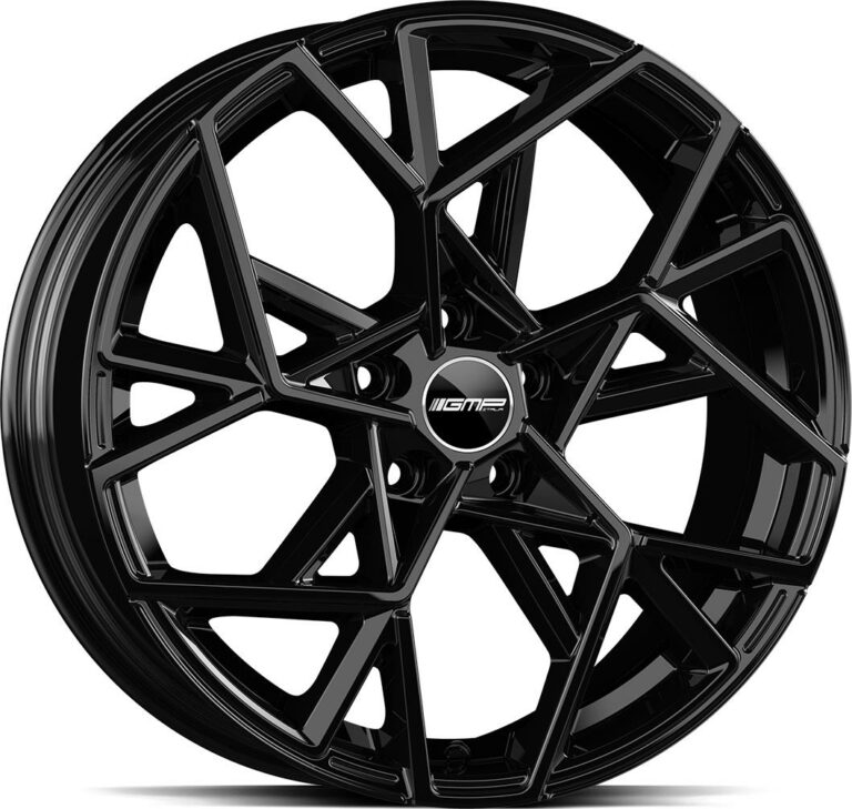 GMP Cartesio Glossy Black 8.0x19 5112 ET35 CB66.5 Alumiinivanteet 86467 1