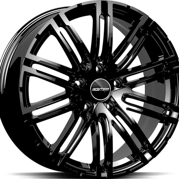 GMP Targa Glossy Black 11.5x22 5130 ET52 CB71.6 Alumiinivanteet 83757 1 1
